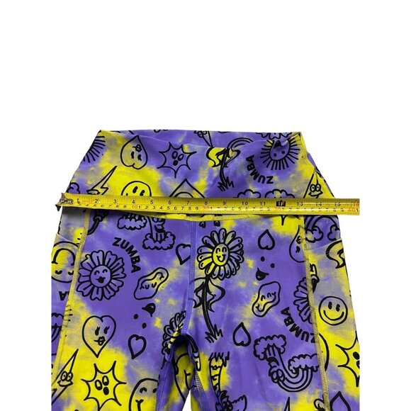 Zumba Wear High Waisted Crop Legging and Dance Twisted Front Bra Set Multicolor - Picture 5 of 8